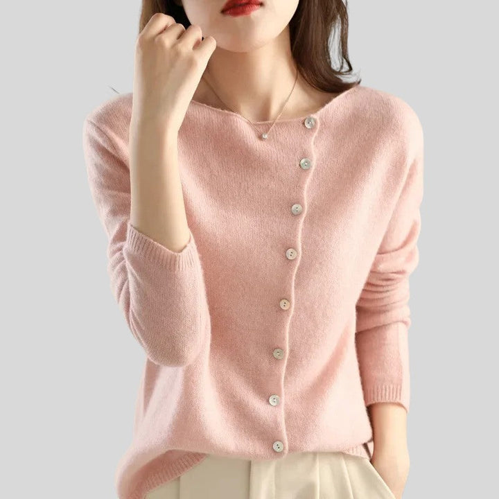 Margareta™ - Плетено палто с елегантни копчета